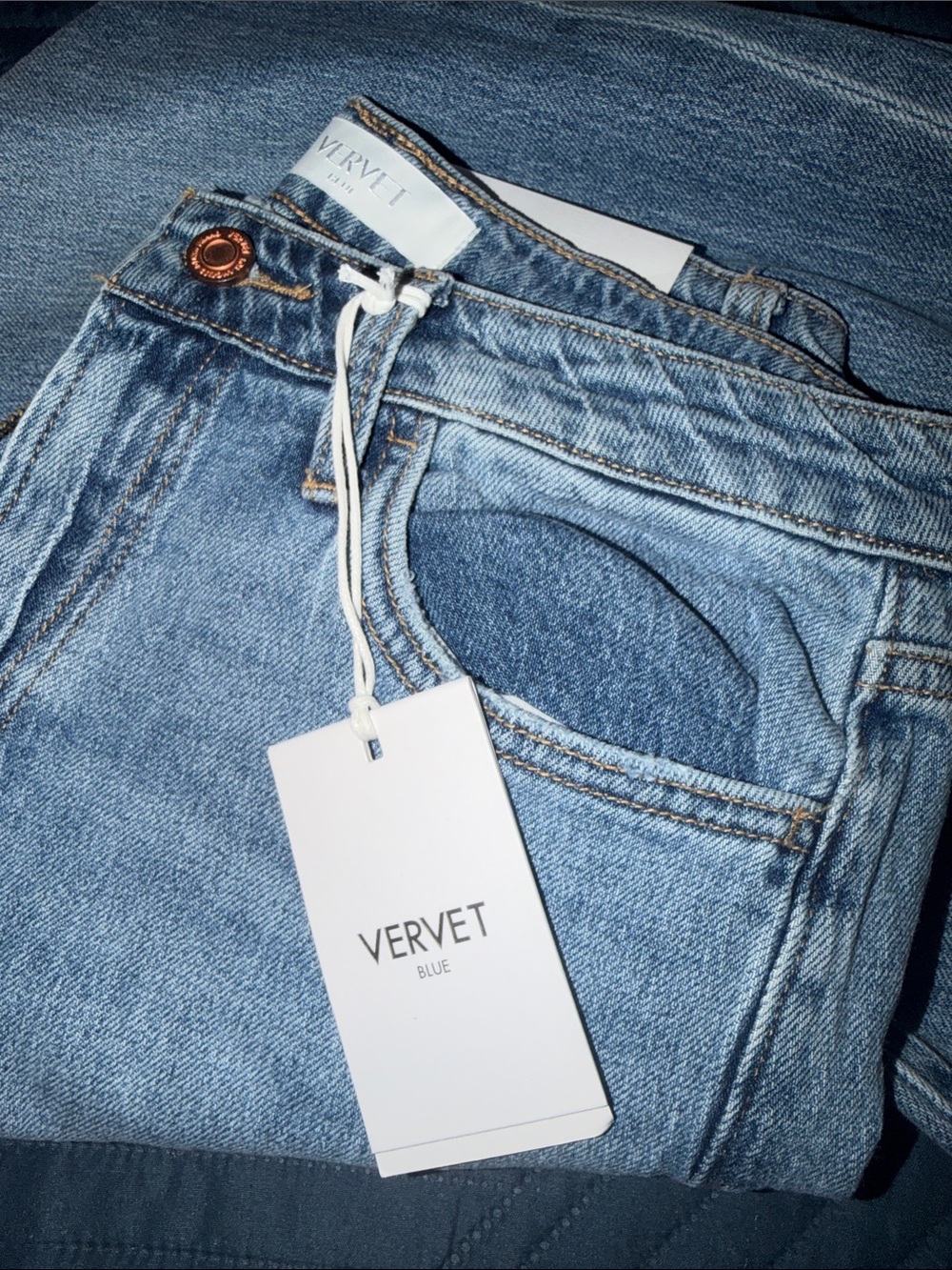 Vervet by Flying Monkey Light Blue Straight-Leg Jeans - Picture 4 of 4